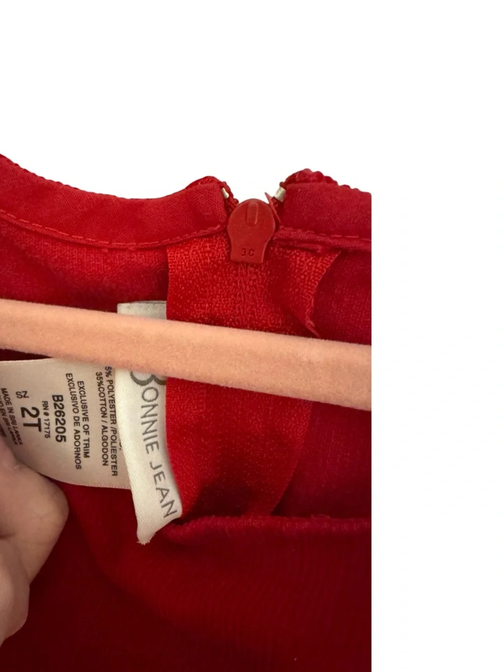 Bonnie Jean Red Corduroy Scottie Dog Dress Girls 2T Holiday Christmas